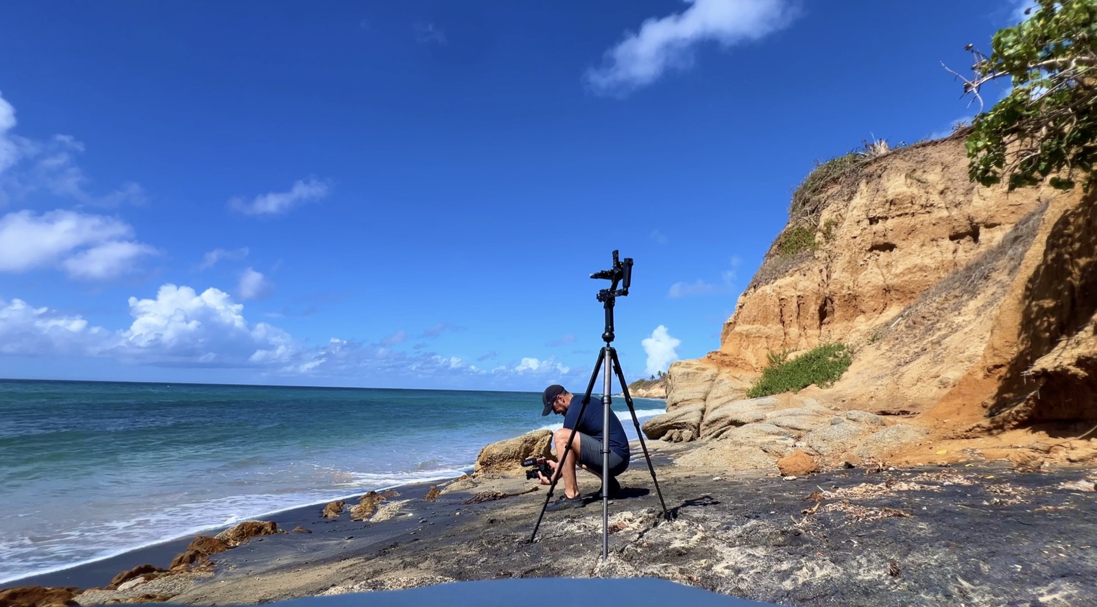 Directing on location in Vieques