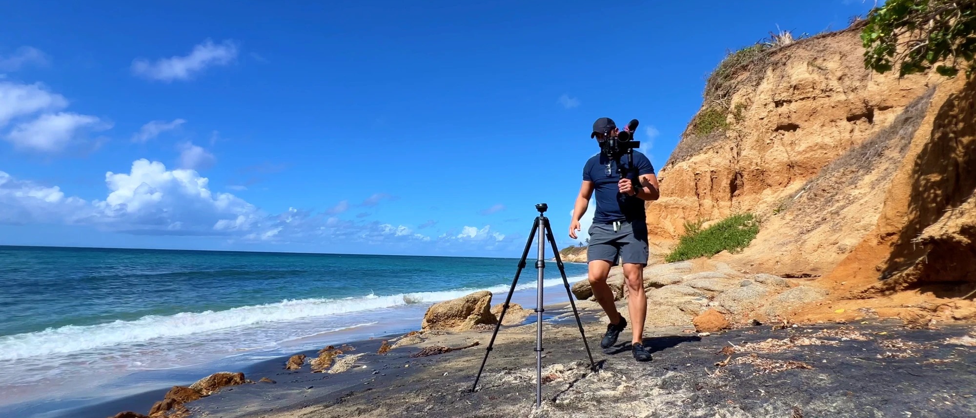 On location in Vieques, Puerto Rico