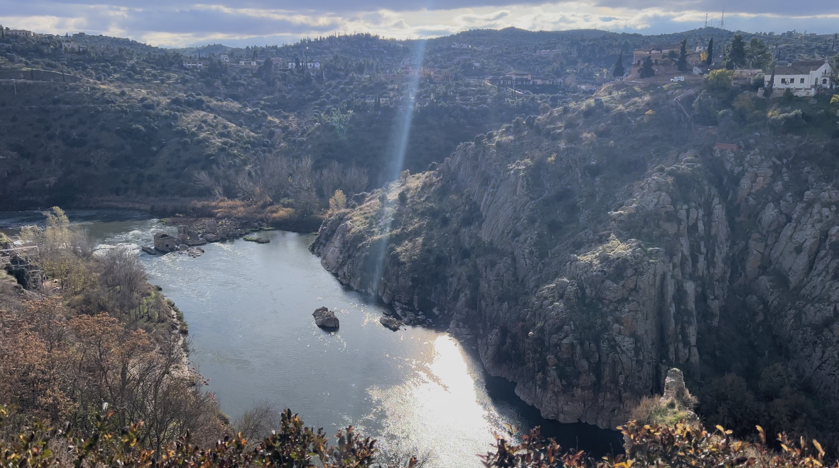 The Tagus river gorge, Toledo, Spain