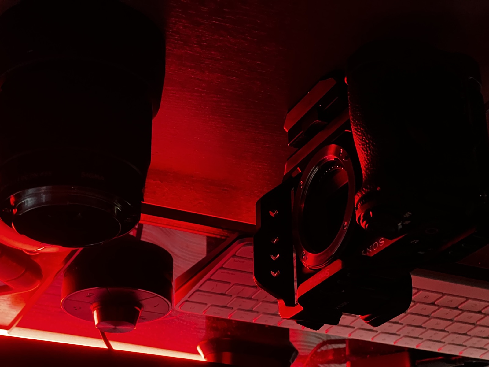 Camera body detail in the studio