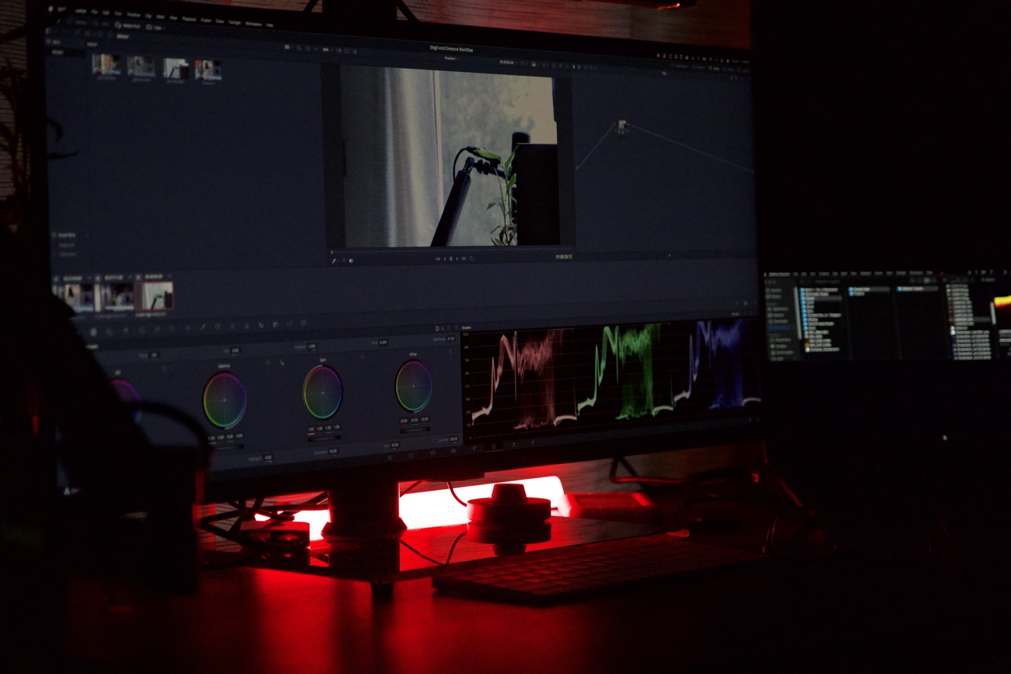 Color grading a project in DaVinci Resolve